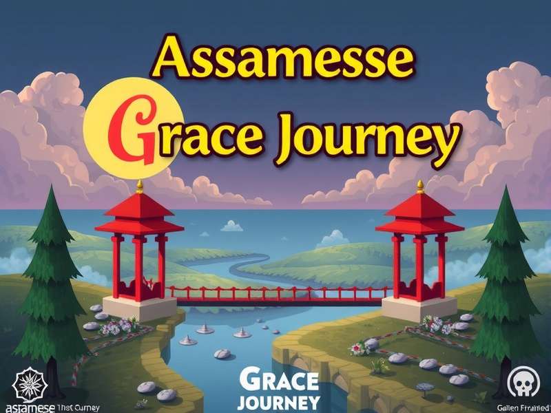 Assamesse Grace Journey game cover featuring traditional Assamese art
